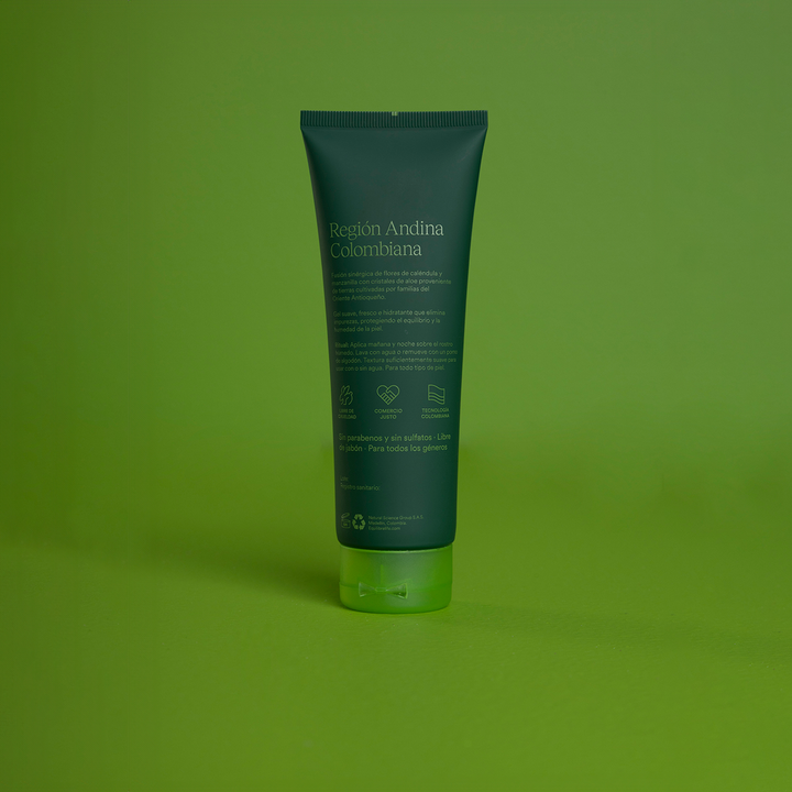 gel limpiador facial, gel limpiador, libre de crueldad animal